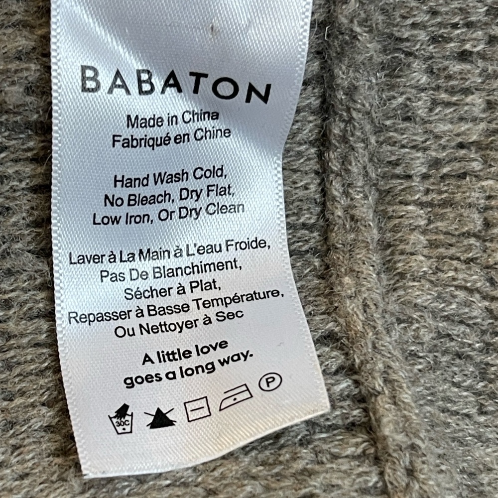 Babaton Taupe Knit Pullover sweater M - Picture 7 of 7